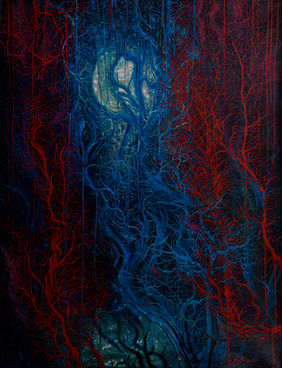 The Moon (Lunar Lullaby) by anil kumar, Painting | Mojarto