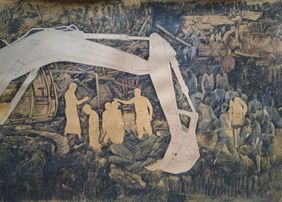 Slum Eviction by Krishnapada Maity, Painting | Mojarto