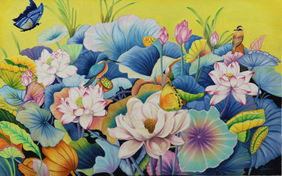 Natures Basket 52 by Sulakshana Dharmadhikari, Painting | Mojarto