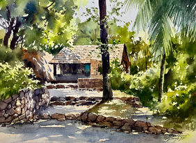A Quiet Corner by Sunil Linus De, Painting | Mojarto