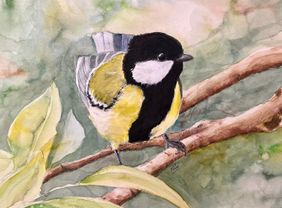 Series Winged Jewels by nin taneja, Painting | Mojarto