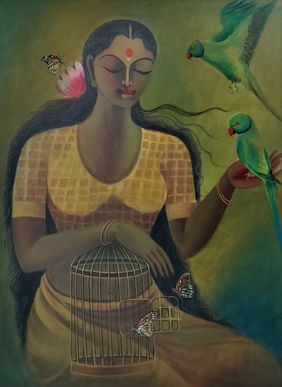 Butterfly series - Freedom by Manisha Raju, Painting | Mojarto