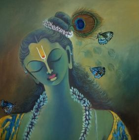 Krishna by Manisha Raju, Painting | Mojarto
