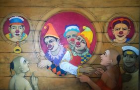 The World Behind the Curtain by Apet Pramod Mahadev, Painting | Mojarto