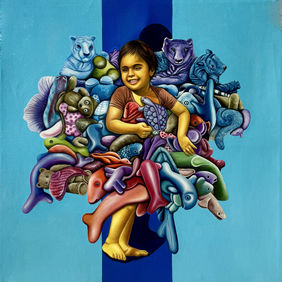 A Childhood Filled with Colors by Jitendra art studio, Painting | Mojarto