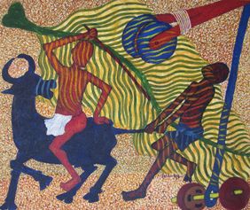 Childhood by V Raja Rambabu , Painting | Mojarto