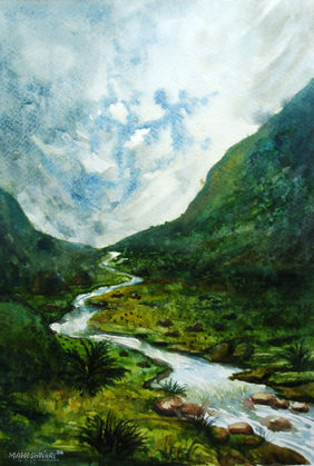 After rain beauty of Nature by Ram Kumar Maheshwari, Painting | Mojarto