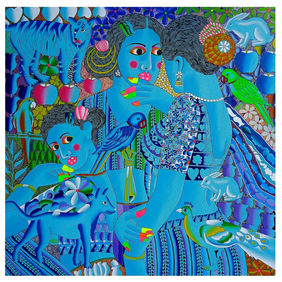 Friends by Ravi Kattakuri, Painting | Mojarto