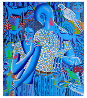 Couple by Ravi Kattakuri, Painting | Mojarto
