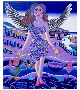 Angel by Ravi Kattakuri, Painting | Mojarto