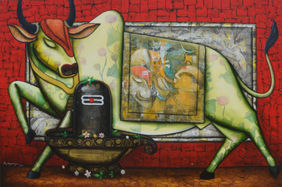 The Eternal Connection by Anupam Pal, Painting | Mojarto