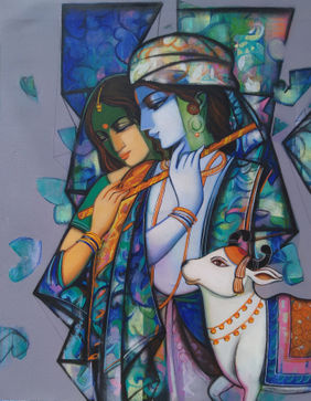 Devine love series 6 by Anindya Mukherjee, Painting | Mojarto