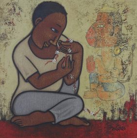 HOLY THREAD by H S Bhati, Painting | Mojarto