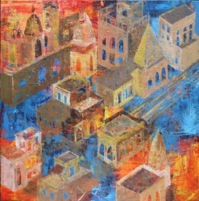 city of Light  by Mamta Malhotra, Painting | Mojarto