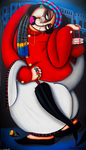 BABUMOSHAI GOING TO SASURAL by Pintu Paul, Painting | Mojarto