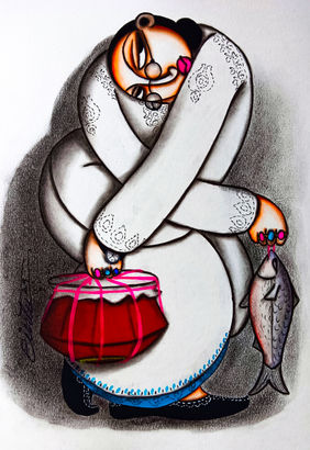 BABUMOSHAI by Pintu Paul, Painting | Mojarto