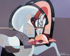 The Aesthetics of Energy BFXVII by Ashis Mondal, Painting | Mojarto