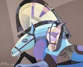 The Aesthetics of Energy BFXIX by Ashis Mondal, Painting | Mojarto