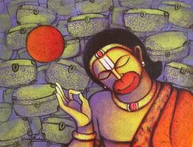 Ramabhaktha by Uma Makala, Painting | Mojarto